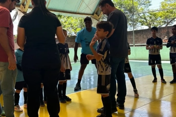 Foto - Etapa final e premiação da 1• Copa Regional de Futsal de Base
