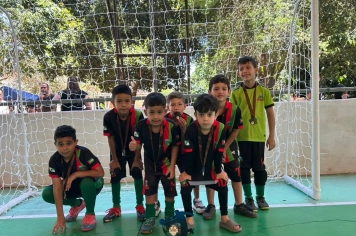Foto - Etapa final e premiação da 1• Copa Regional de Futsal de Base