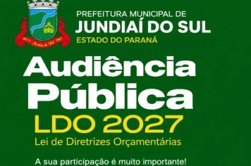 CONVOCAÇÃO AUDIÊNCIA PÚBLICA: REALINHAMENTO DO PPA 2026-2029 e LDO E LOA 2027