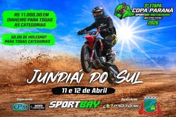 Jundiaí do Sul recebe a 3ª Etapa da Copa Paraná Sportbay de Motocross 2026