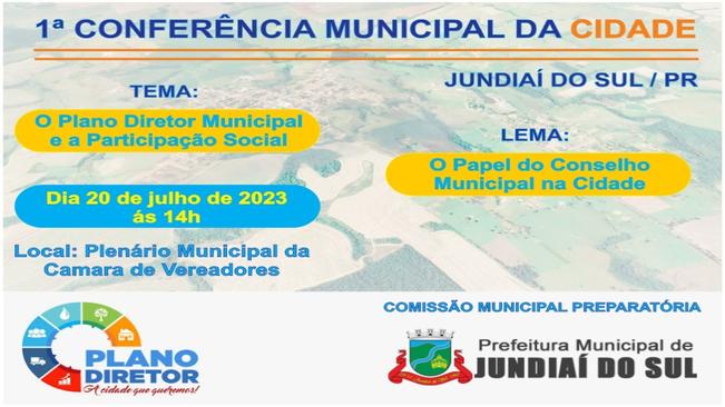 CONVOCAÇÃO 1ª CONFERÊNCIA DA CIDADE